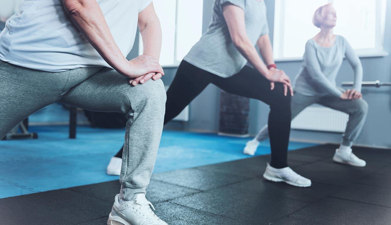 Older Women Stretching